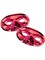 Metallic Red Venetian Masquerade Ball Party Eye Half Mask Costume Accessory